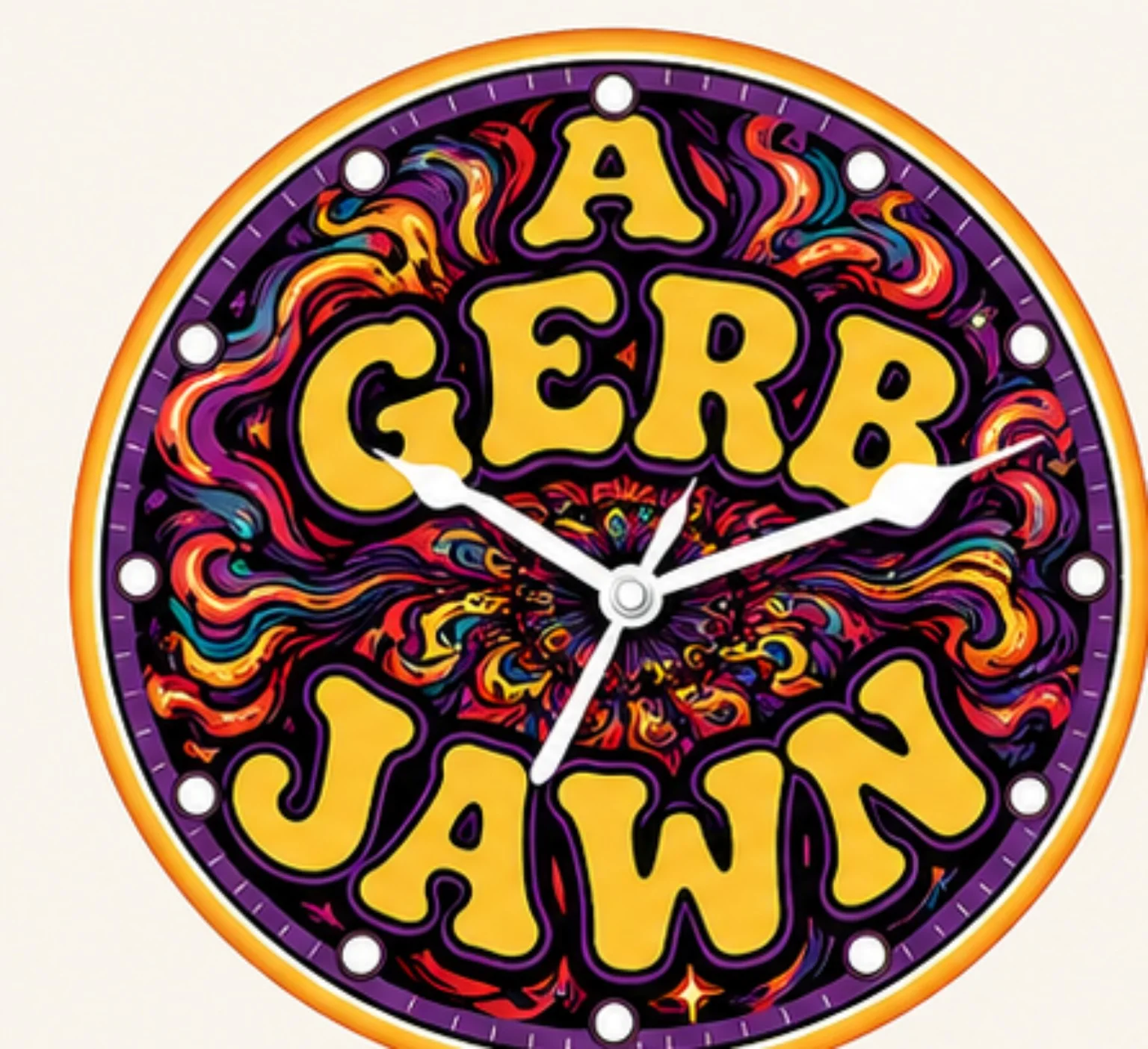A Gerb Jawn clock logo