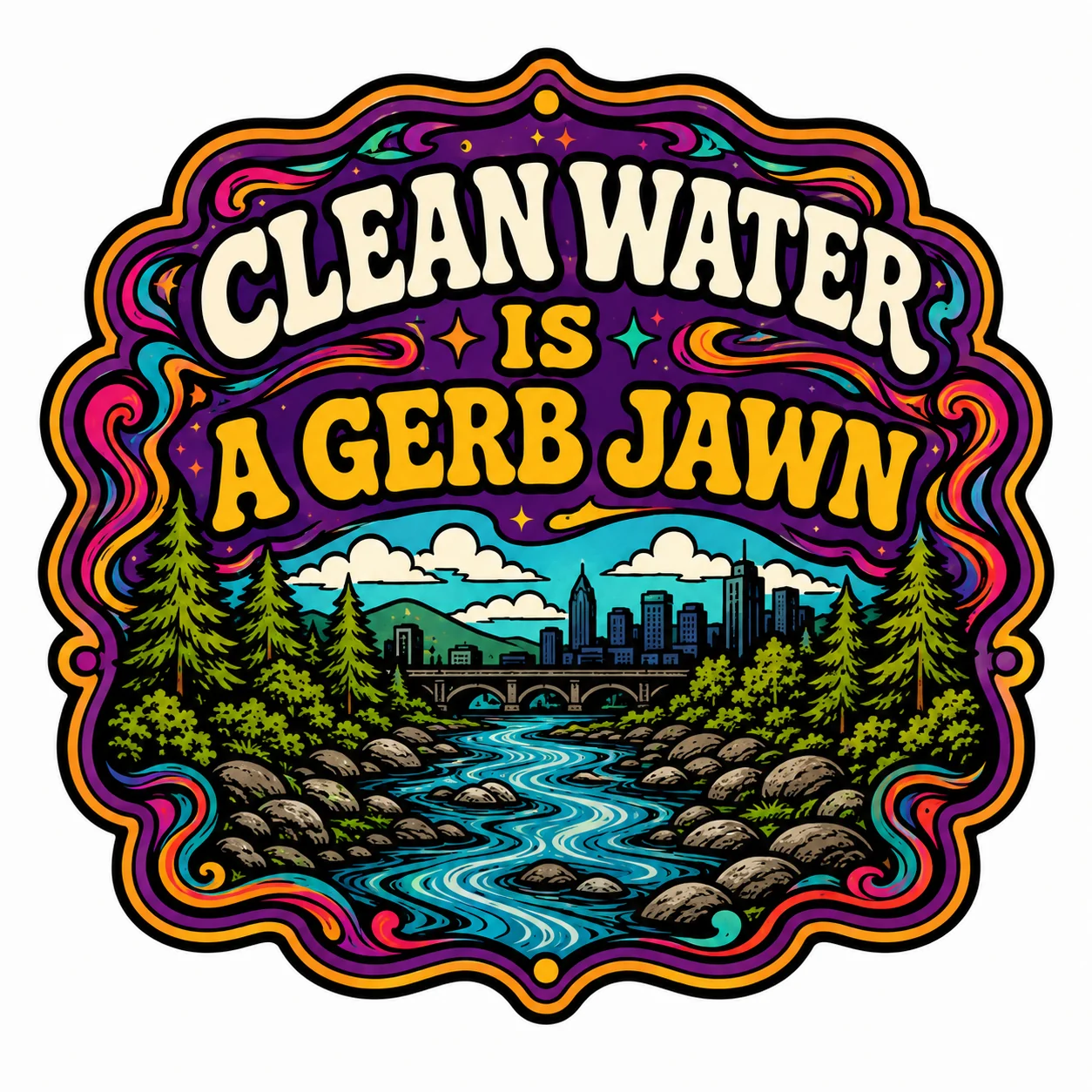 Clean water badge
