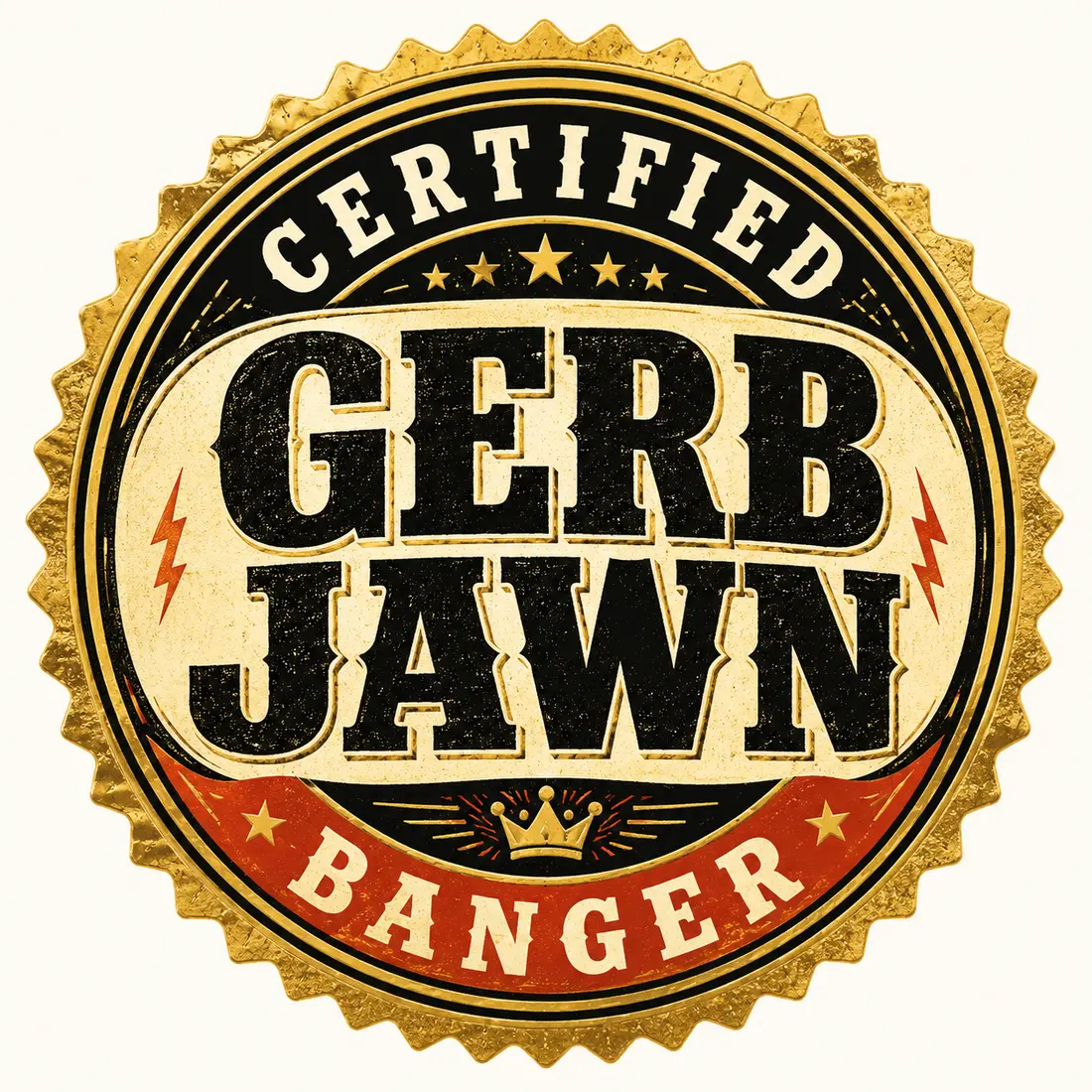 Certified Gerb Jawn Banger badge