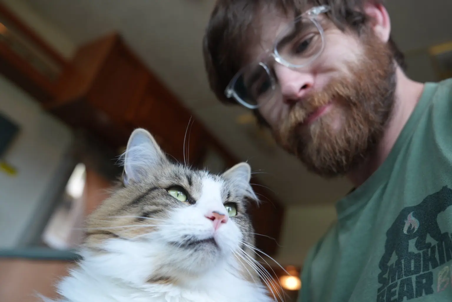 Gerb with his cat