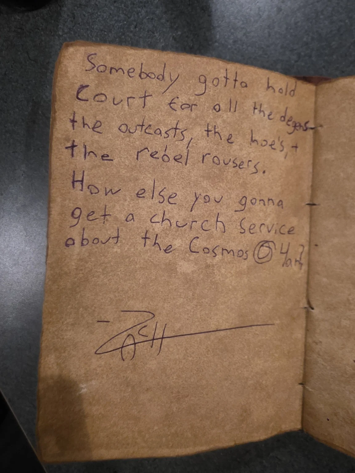 Cosmos notebook