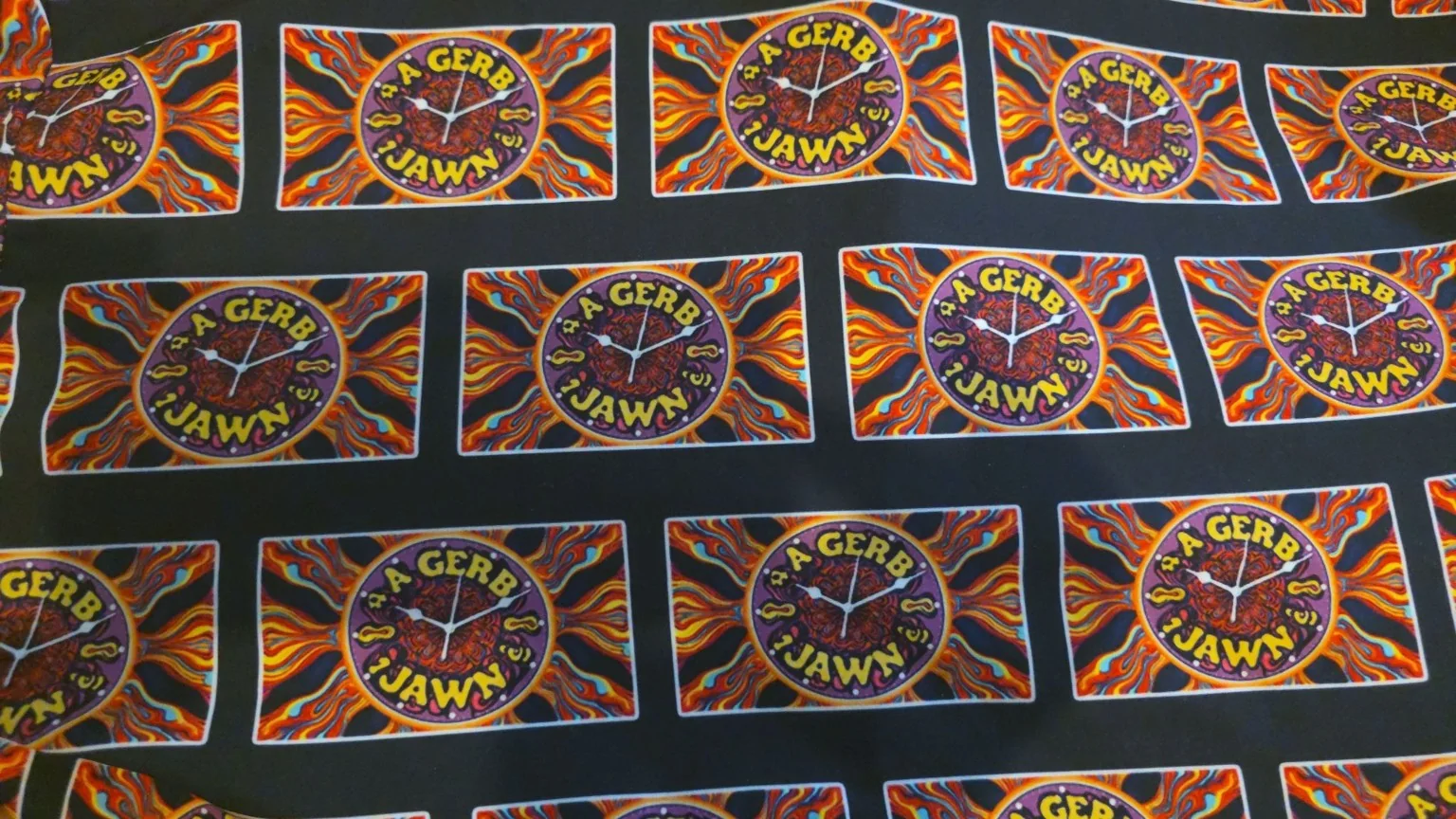 A Gerb Jawn sticker sheet proof